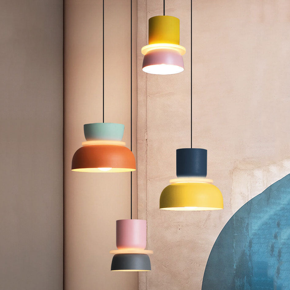 Macaron Style LED Hanging Light Fixture