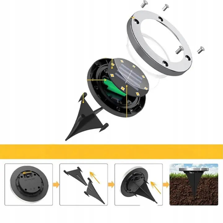 3-Pack Solar Garden Lights – Stylish Outdoor Illumination Without Wires