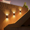 Solar Outdoor Wall Light with RGB & Warm White – Wireless & Automatic