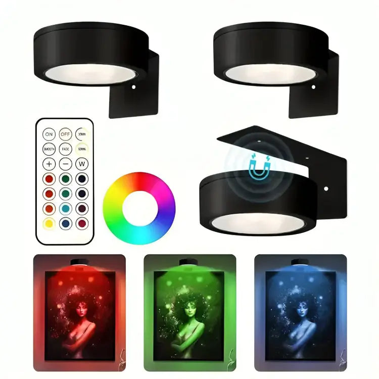 Convert Any Photo Into Art – Gallery Lighting Without Drills & Cable-Free Installation