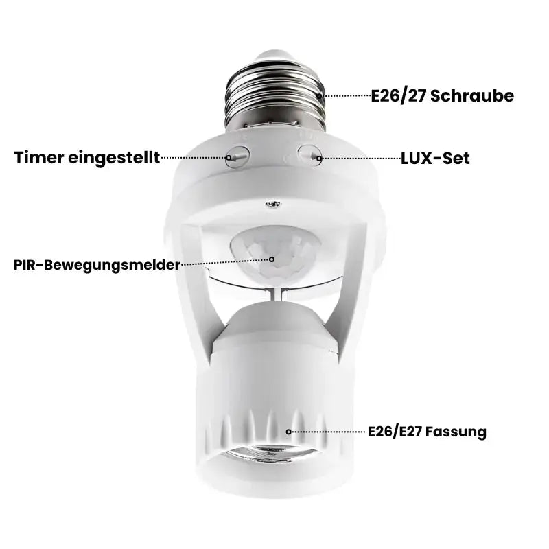 1+1 Free Smart Motion Detector with Adjustable Timer and Light Sensor