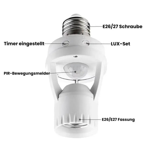 1+1 Free Smart Motion Detector with Adjustable Timer and Light Sensor