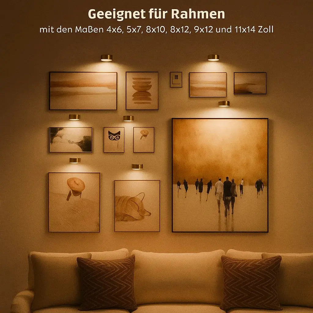 Convert Any Photo Into Art – Gallery Lighting Without Drills & Cable-Free Installation