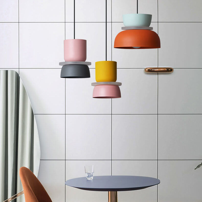 Macaron Style LED Hanging Light Fixture
